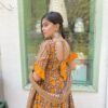 mustard brown cotton suit set
