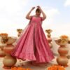 FRILL FRONT SLIT KURTA PANTS SET