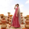 FRILL FRONT SLIT KURTA PANTS SET