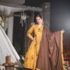 barnie mustard suit set