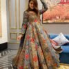 Aleena grey bandhej maxi set