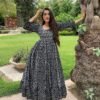 aamodini black cotton maxi