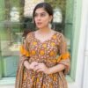 mustard brown cotton suit set