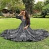 aamodini black cotton maxi