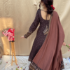 BRIGHT BROWN SUIT SET