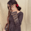BRIGHT BROWN SUIT SET