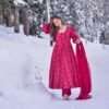 navya pink suit set
