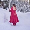 navya pink suit set