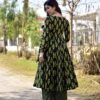 moonless black cotton suit set