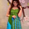secret blue and green maxi set