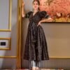 black herbal cotton suit set