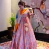 keshori chanderi maxi set