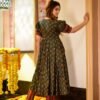 Green ajrakh cotton suit set