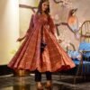 maroon amour kurta set