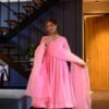 inayat baby pink embroidered suit set