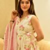 white & pink fairytale cotton suit set