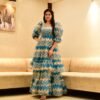 princess blue organza dress