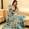 princess blue organza dress