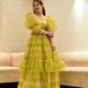 Elsa green organza dress