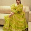 Elsa green organza dress