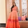 Aarvi orange chanderi maxi