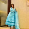 ocean blue cotton suit set