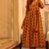 aarna mustard cotton suit