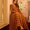 aarna mustard cotton suit