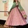 arunima pink cotton suit set