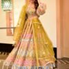 medallion floral lehenga choli