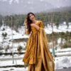 mustard sunshine kurta palazzo set
