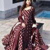 gajgamini brown maxi set