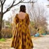 mustard dazzling kurta set