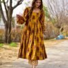 mustard dazzling kurta set