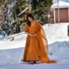 vibrant mustard maxi set