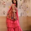 Pallavee peach sharara set