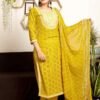 SALE: Cutwork Floral Embellished Suit Set (3 Piece)