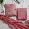 SALE: Onion Pink Handwork Romance Suit (3 piece)