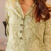 light green straight kurta set