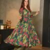 orchid green cotton kurta palazzo set