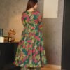 orchid green cotton kurta palazzo set