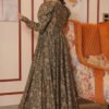 grey floral shrug set