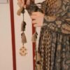 grey floral shrug set