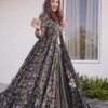 grey croptop palazzo with floral shrug set