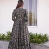 grey croptop palazzo with floral shrug set