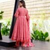 graceful peach cotton suit set