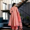 vrinda pink cotton suit set