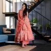 vrinda pink cotton suit set