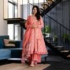 vrinda pink cotton suit set