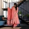 vrinda pink cotton suit set